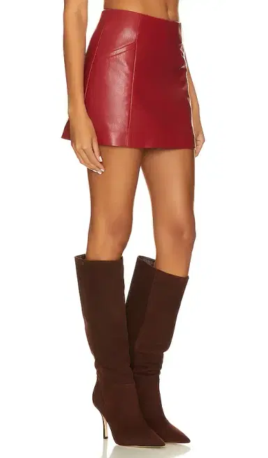 House of Harlow 1960 x REVOLVE Bordeaux Faux Leather Mini Skirt | Thumbnail 2 House of Harlow 1960 x REVOLVE Bordeaux Faux Leather Mini Skirt | Thumbnail 2