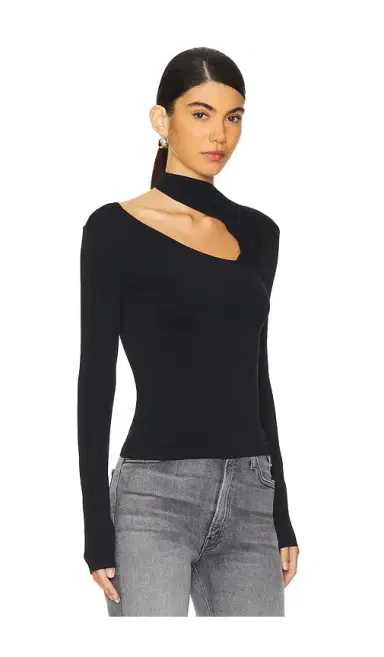 Free People x Intimately FP Cut It Out Seamless Long Sleeve Top In Black | Thumbnail 2 Free People x Intimately FP Cut It Out Seamless Long Sleeve Top In Black | Thumbnail 2