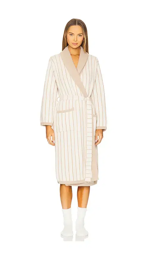CozyChic Cotton Pinstripe Robe CozyChic Cotton Pinstripe Robe