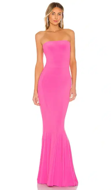 Norma Kamali x REVOLVE Strapless Fishtail Gown | Thumbnail 1 Norma Kamali x REVOLVE Strapless Fishtail Gown | Thumbnail 1