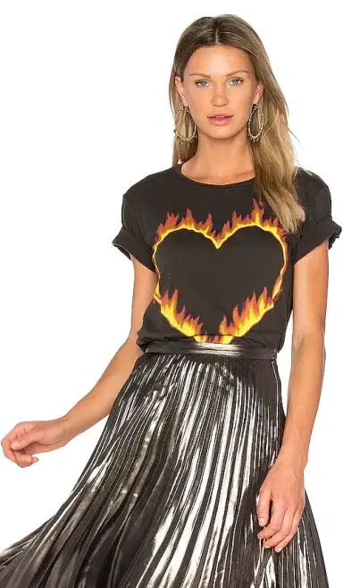 Lauren Moshi Croft Fire Heart Tee | Thumbnail 1 Lauren Moshi Croft Fire Heart Tee | Thumbnail 1