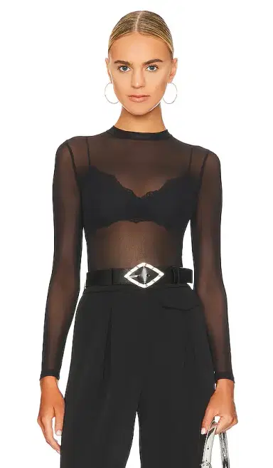 Undress Code Stay Simple Mesh Bodysuit | Thumbnail 1 Undress Code Stay Simple Mesh Bodysuit | Thumbnail 1