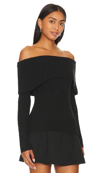 Central Park West Gwyneth Off-shoulder Sweater | Thumbnail 2 Central Park West Gwyneth Off-shoulder Sweater | Thumbnail 2