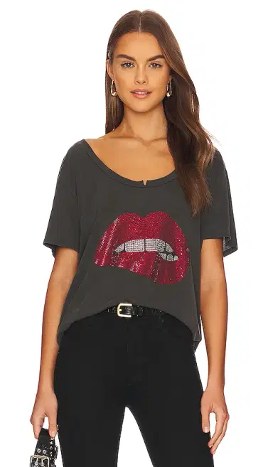 Lauren Moshi Delara Crystal Biting Lip Top | Thumbnail 1 Lauren Moshi Delara Crystal Biting Lip Top | Thumbnail 1