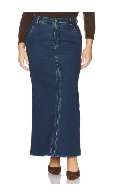 Good American Fit And Flare Denim Maxi Skirt | Thumbnail 2 Good American Fit And Flare Denim Maxi Skirt | Thumbnail 2