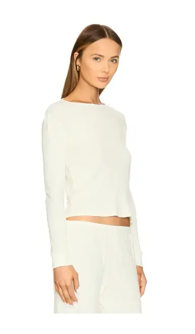 DONNI. Pointelle Long Sleeve | Thumbnail 2 DONNI. Pointelle Long Sleeve | Thumbnail 2