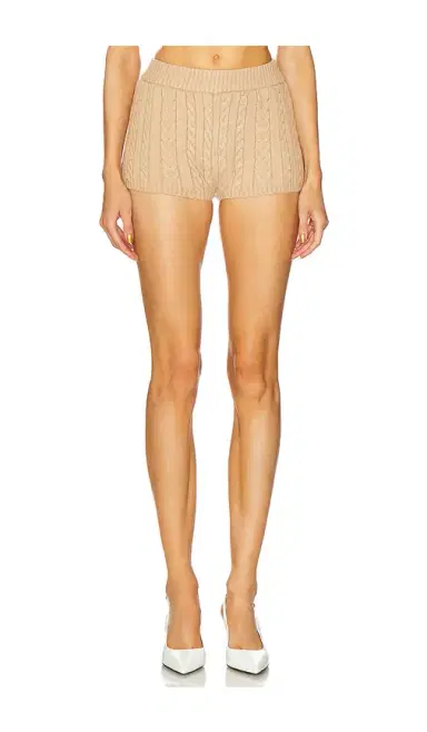 SEROYA Molly Cable Knit Hot Short | Thumbnail 1 SEROYA Molly Cable Knit Hot Short | Thumbnail 1