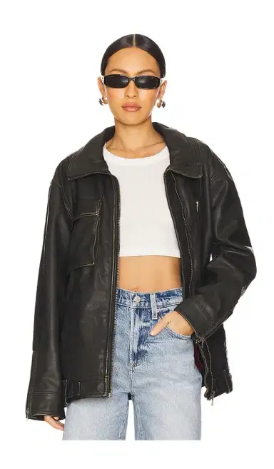 Free People x We The Free Buckle Up Faux Leather Jacket | Thumbnail 1 Free People x We The Free Buckle Up Faux Leather Jacket | Thumbnail 1