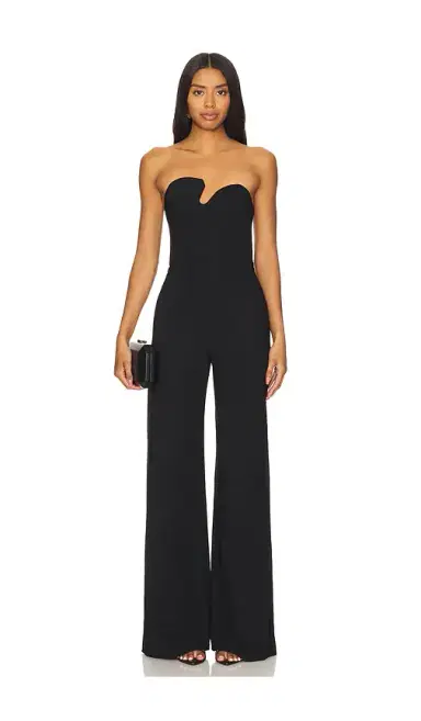 Amanda Uprichard Strapless Puzzle Jumpsuit | Thumbnail 1 Amanda Uprichard Strapless Puzzle Jumpsuit | Thumbnail 1