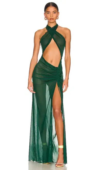 Kim Shui Mesh Wrap Gown | Thumbnail 1 Kim Shui Mesh Wrap Gown | Thumbnail 1