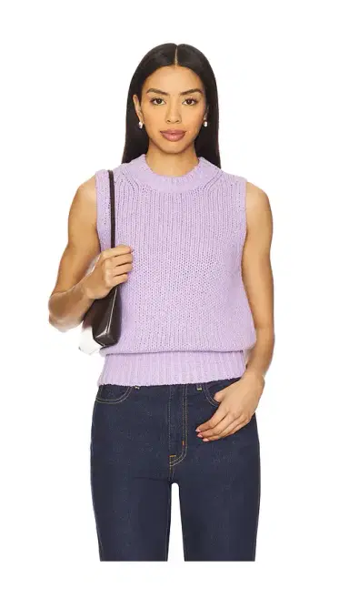 EAVES Daisy Sleeveless Knit Vest | Thumbnail 1 EAVES Daisy Sleeveless Knit Vest | Thumbnail 1
