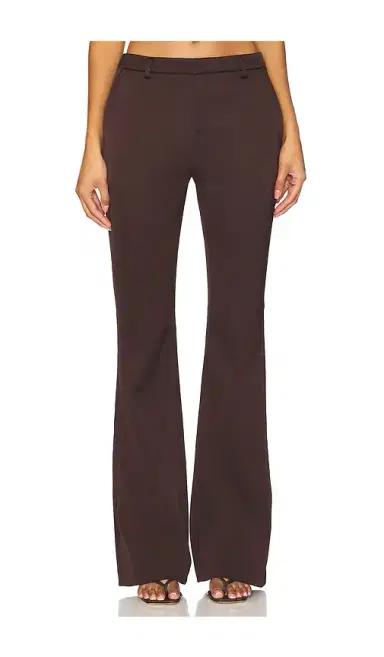 SEROYA Elvira Heavy Satin Flare Trouser | Thumbnail 1 SEROYA Elvira Heavy Satin Flare Trouser | Thumbnail 1