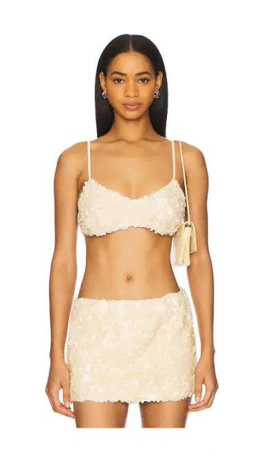 GUIZIO Ari Gathered Sequin Top | Thumbnail 1 GUIZIO Ari Gathered Sequin Top | Thumbnail 1