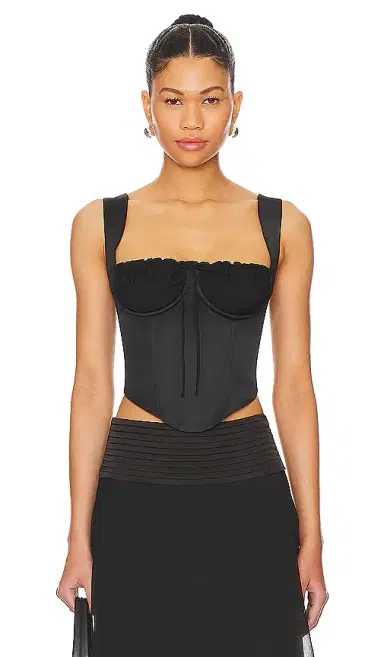 Guizio Ruched Cup Bustier Top | Thumbnail 1 Guizio Ruched Cup Bustier Top | Thumbnail 1