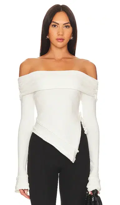 GUIZIO Soler Fold Over Knit Top | Thumbnail 1 GUIZIO Soler Fold Over Knit Top | Thumbnail 1