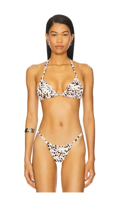 Indah Valor Printed Whipstitch Bikini Top | Thumbnail 1 Indah Valor Printed Whipstitch Bikini Top | Thumbnail 1