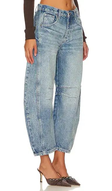 Free People x We The Free Good Luck Mid Rise Barrel Jeans | Thumbnail 2 Free People x We The Free Good Luck Mid Rise Barrel Jeans | Thumbnail 2