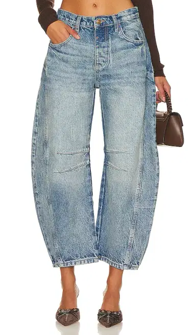 Free People x We The Free Good Luck Mid Rise Barrel Jeans | Thumbnail 1 Free People x We The Free Good Luck Mid Rise Barrel Jeans | Thumbnail 1