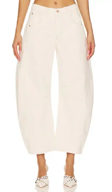 Free People x We The Free Good Luck Mid Rise Barrel Jeans | Thumbnail 1 Free People x We The Free Good Luck Mid Rise Barrel Jeans | Thumbnail 1