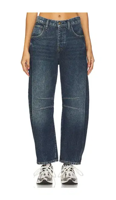 Free People x We The Free Good Luck Mid Rise Barrel Jeans | Thumbnail 1 Free People x We The Free Good Luck Mid Rise Barrel Jeans | Thumbnail 1