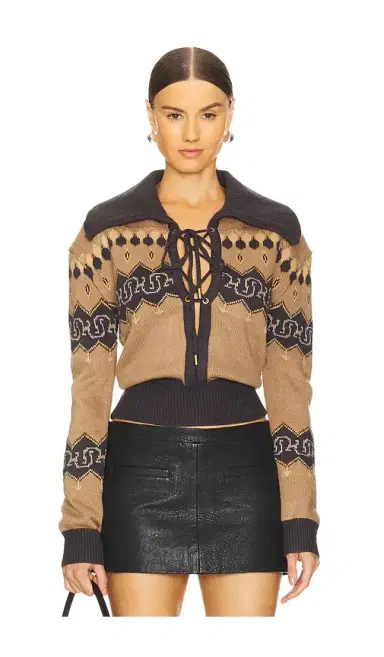 Understated Leather Nordic Cowboy Sweater | Thumbnail 1 Understated Leather Nordic Cowboy Sweater | Thumbnail 1