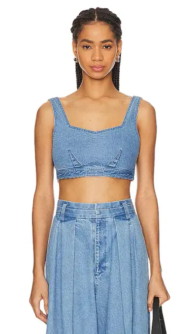 Moussy Vintage Denim Bustier | Thumbnail 1 Moussy Vintage Denim Bustier | Thumbnail 1