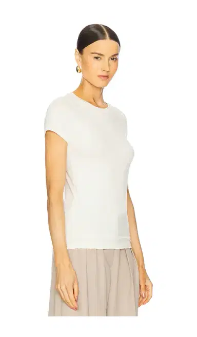 L'AGENCE Ressi Crew Neck Short Sleeve Tee | Thumbnail 2 L'AGENCE Ressi Crew Neck Short Sleeve Tee | Thumbnail 2