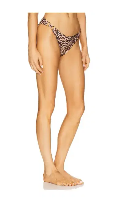 MILLY Niki Leopard O-Ring Bikini Bottom | Thumbnail 2 MILLY Niki Leopard O-Ring Bikini Bottom | Thumbnail 2