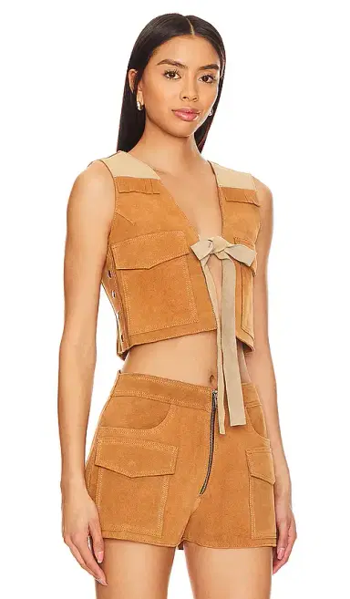 Understated Leather Sugar Suede Vest | Thumbnail 2 Understated Leather Sugar Suede Vest | Thumbnail 2