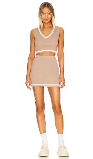 superdown Bonnie Varsity Skirt Set | Thumbnail 1 superdown Bonnie Varsity Skirt Set | Thumbnail 1