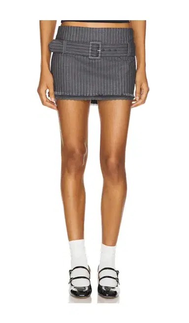GUIZIO Andra Pinstripe Mini Skirt | Thumbnail 1 GUIZIO Andra Pinstripe Mini Skirt | Thumbnail 1