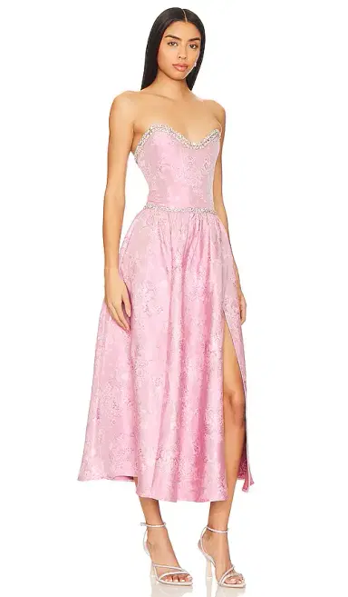 V. Chapman Lucia Corset Midi Dress | Thumbnail 2 V. Chapman Lucia Corset Midi Dress | Thumbnail 2