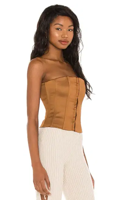GUIZIO Satin Corset Top | Thumbnail 2 GUIZIO Satin Corset Top | Thumbnail 2