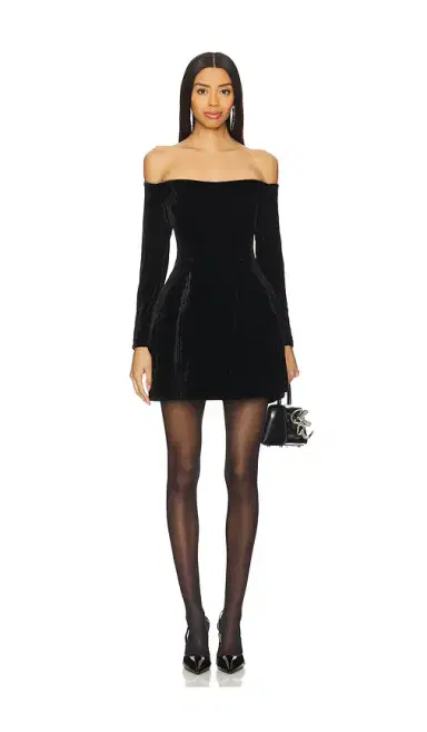 Bardot Nadene Velour Mini Dress | Thumbnail 1 Bardot Nadene Velour Mini Dress | Thumbnail 1