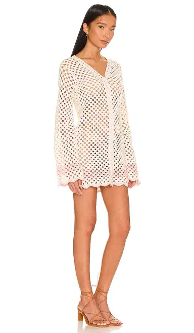 LPA Lanita Crochet Mini Dress | Thumbnail 2 LPA Lanita Crochet Mini Dress | Thumbnail 2