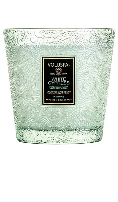 Voluspa White Cypress 3 Wick Hearth | Thumbnail 1 Voluspa White Cypress 3 Wick Hearth | Thumbnail 1