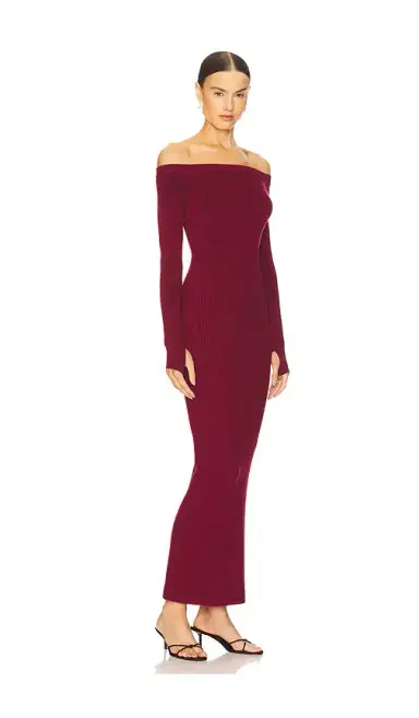 Michael Costello x REVOLVE Off Shoulder Bodycon Maxi Dress | Thumbnail 2 Michael Costello x REVOLVE Off Shoulder Bodycon Maxi Dress | Thumbnail 2