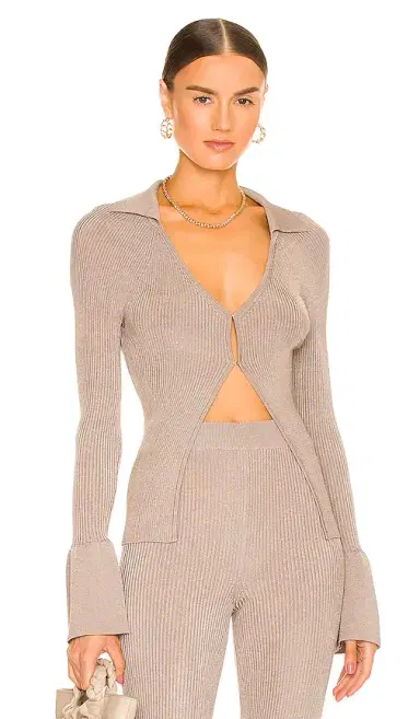 L'Academie Loch Rib Collar Sweater | Thumbnail 1 L'Academie Loch Rib Collar Sweater | Thumbnail 1