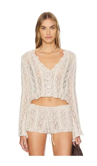 SNDYS Crochet Cardigan | Thumbnail 1 SNDYS Crochet Cardigan | Thumbnail 1