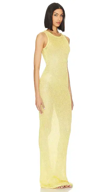Asta Resort Natalia Dress - Chartreuse Sequin | Thumbnail 2 Asta Resort Natalia Dress - Chartreuse Sequin | Thumbnail 2