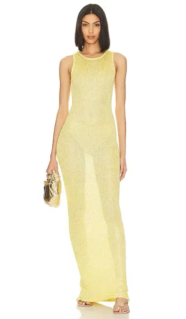 Asta Resort Natalia Dress - Chartreuse Sequin | Thumbnail 1 Asta Resort Natalia Dress - Chartreuse Sequin | Thumbnail 1