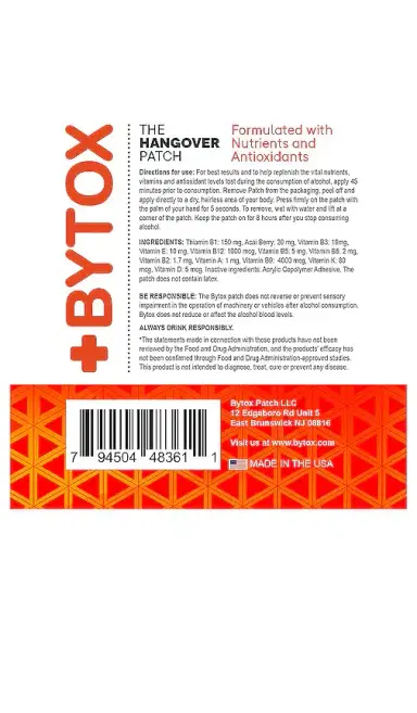 Bytox The Hangover Prevention Patch 7 Pack | Thumbnail 2 Bytox The Hangover Prevention Patch 7 Pack | Thumbnail 2