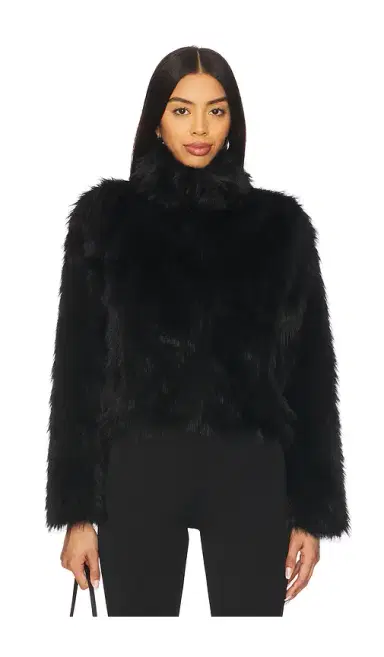 Adrienne Landau Faux Fur Easy Fit Jacket | Thumbnail 2 Adrienne Landau Faux Fur Easy Fit Jacket | Thumbnail 2