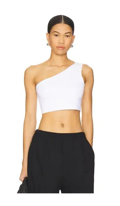 susana monaco One Shoulder Crop Top | Thumbnail 1 susana monaco One Shoulder Crop Top | Thumbnail 1