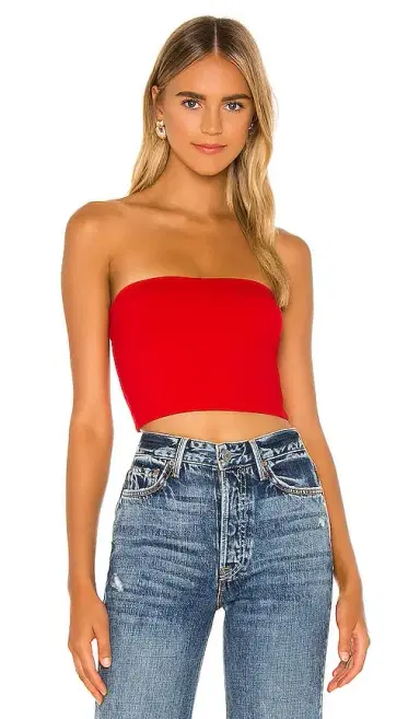 susana monaco Strapless Crop Top | Thumbnail 1 susana monaco Strapless Crop Top | Thumbnail 1