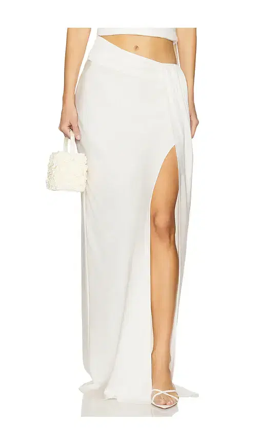 Lightweight Satin Asymmetric Maxi Skirt Lightweight Satin Asymmetric Maxi Skirt