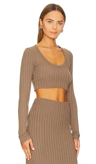 COTTON CITIZEN Capri Crop Long Sleeve Top | Thumbnail 2 COTTON CITIZEN Capri Crop Long Sleeve Top | Thumbnail 2