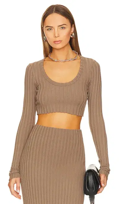 COTTON CITIZEN Capri Crop Long Sleeve Top | Thumbnail 1 COTTON CITIZEN Capri Crop Long Sleeve Top | Thumbnail 1