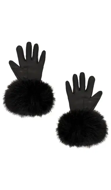 Adrienne Landau The Leather Faux Fur Glove | Thumbnail 2 Adrienne Landau The Leather Faux Fur Glove | Thumbnail 2