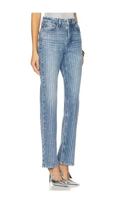 Good American Good Icon Rhinestone Jeans | Thumbnail 2 Good American Good Icon Rhinestone Jeans | Thumbnail 2